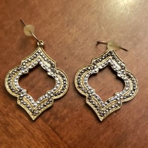 Gold Silver Earrings